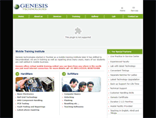 Tablet Screenshot of genesismobiles.com